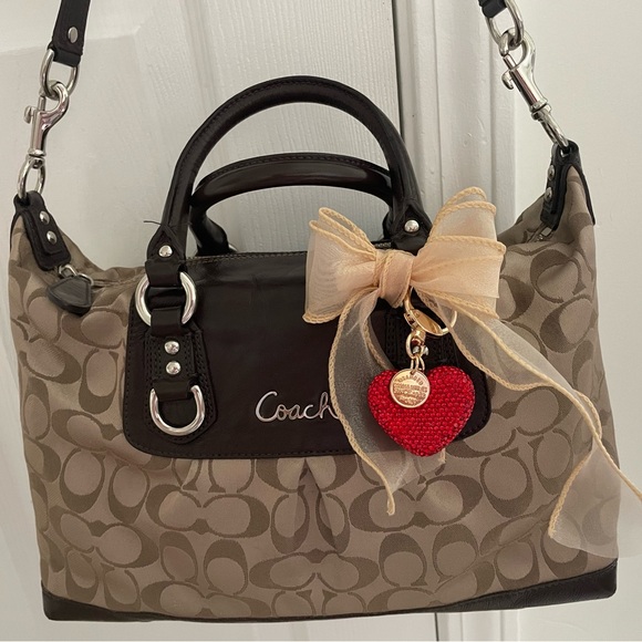 Bags | Coach C1182f15443 Ashley Signature Satchel Tote Bag Medium Sized ...